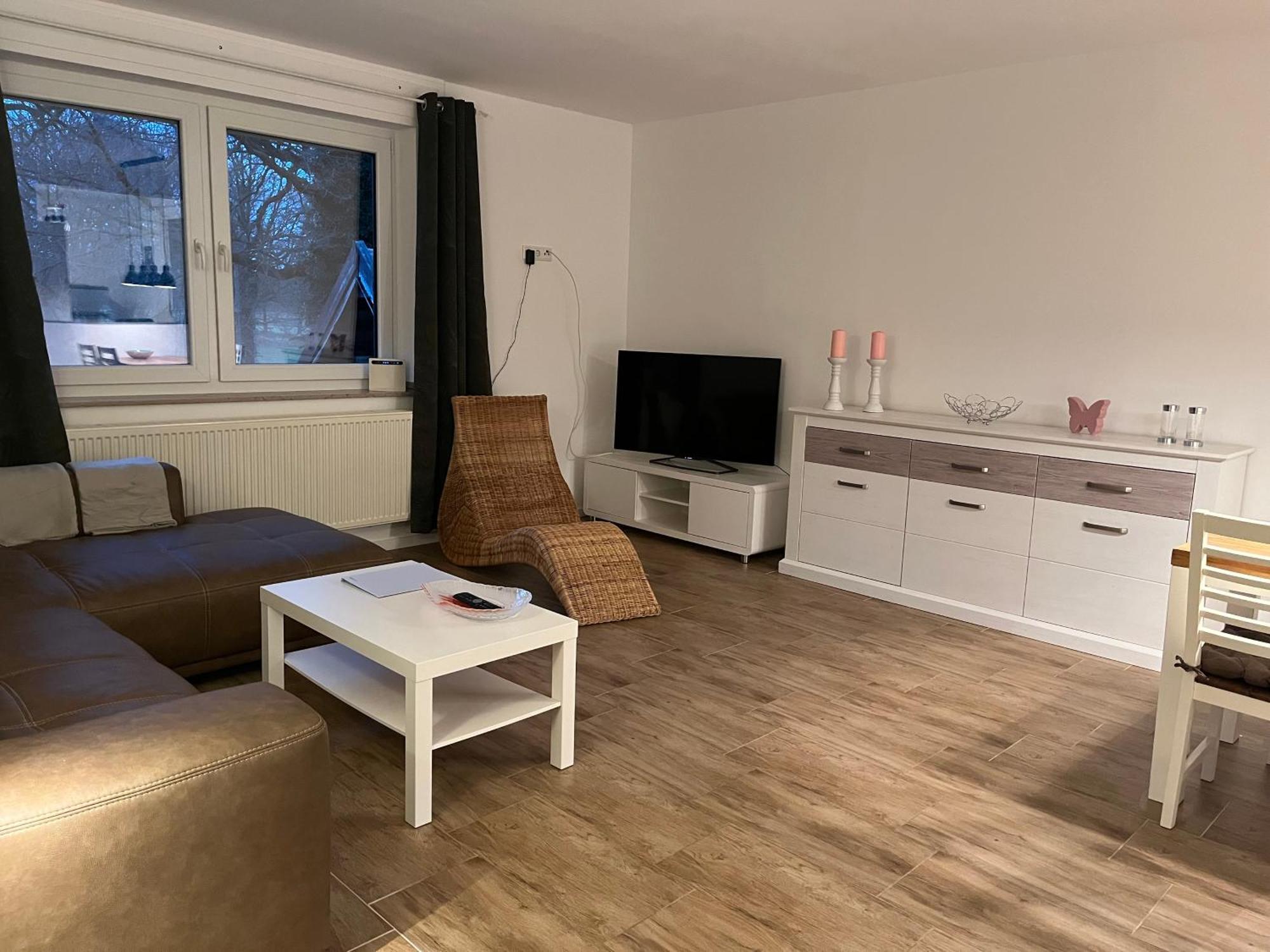 Wunderschoene Ferienwohnung Mit Balkon Auf Dem Bauernhof Greven Exterior photo