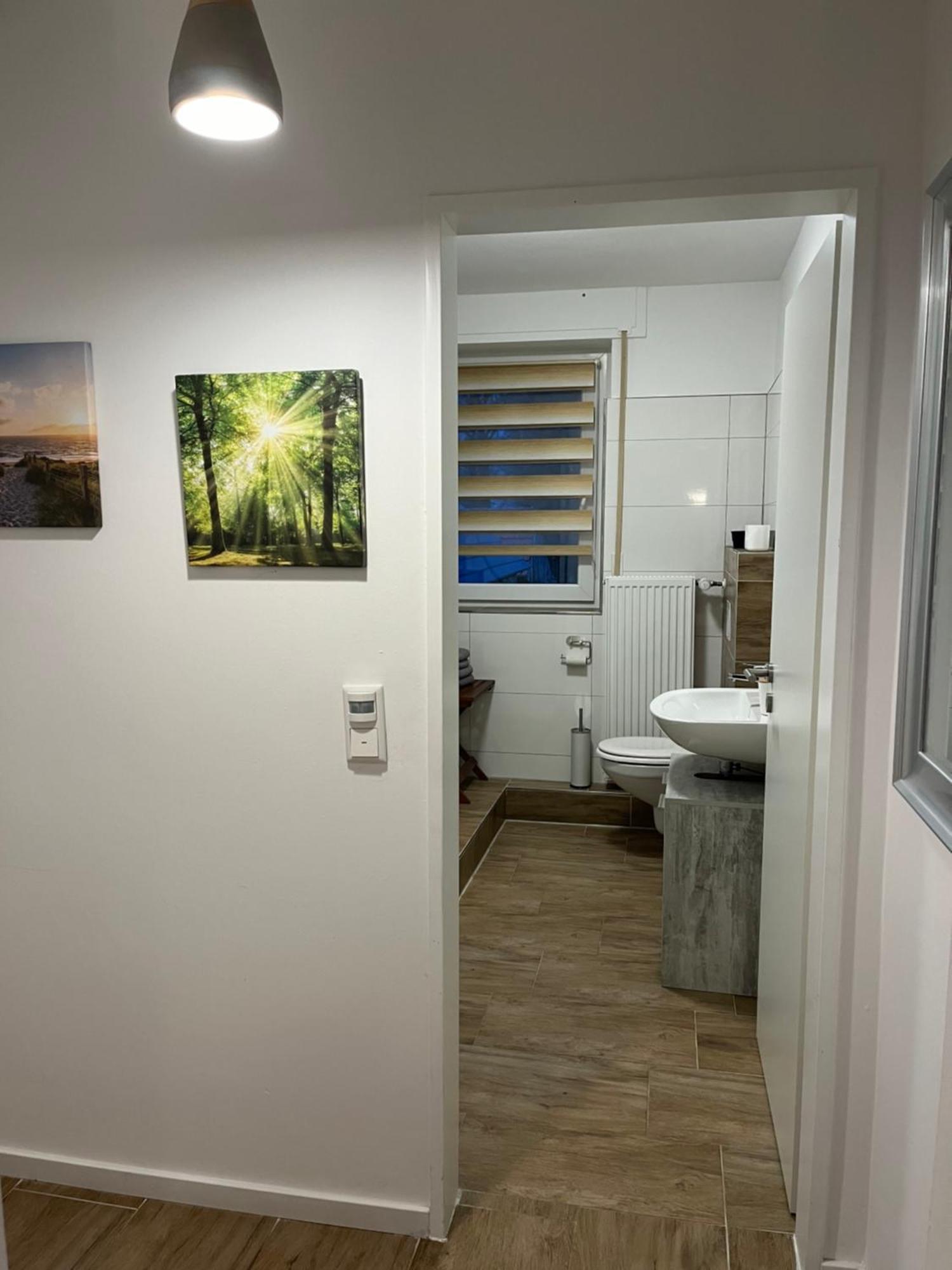Wunderschoene Ferienwohnung Mit Balkon Auf Dem Bauernhof Greven Exterior photo